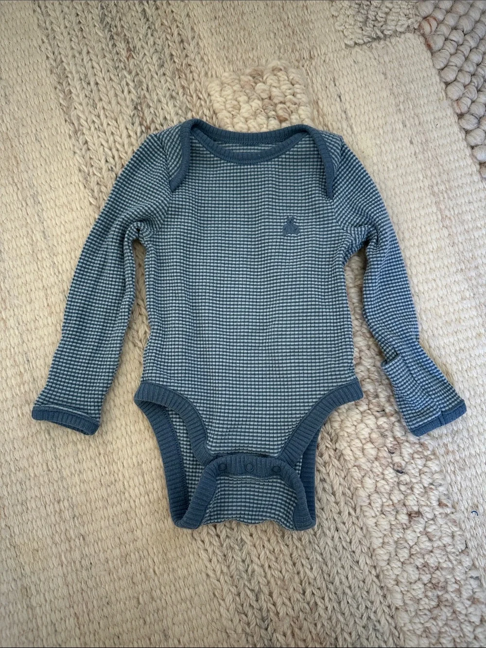 Baby Gap Long-Sleeve Waffle Knit Baby One-Piece